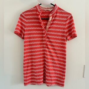 Tory Burch Salmon Pink Polo XS